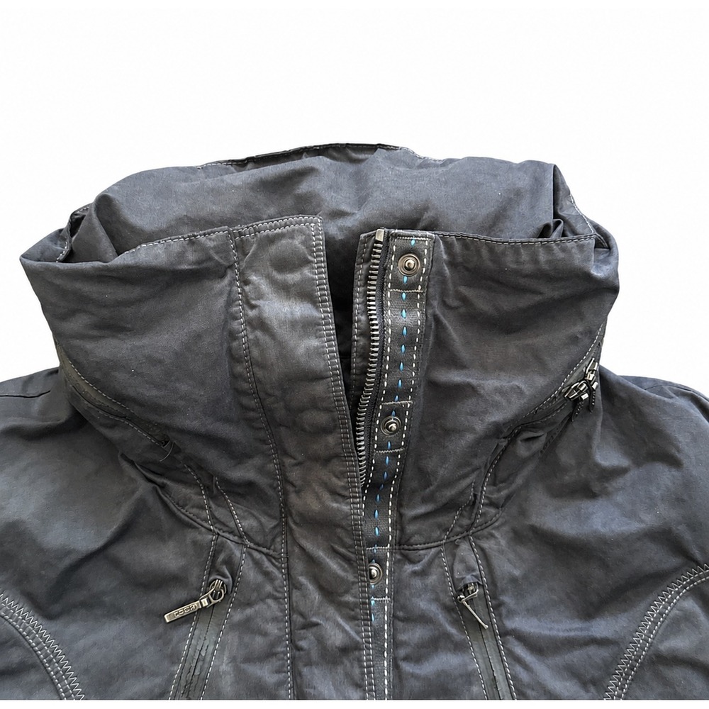 Kuhl Jacket Women Small Gray Packable Hood Full Zip Zippered Pockets - Picture 4 of 13